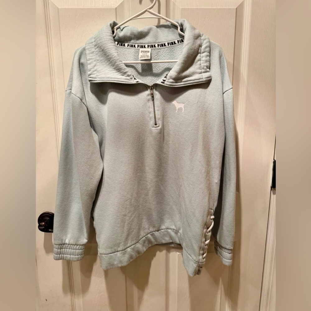 PINK Victoria’s Secret Oversized Sweatshirt | M with tie detail